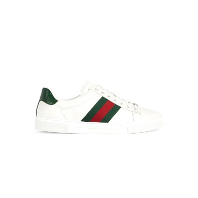 GUCCI MEN'S GUCCI ACE SNEAKER WITH WEB ‎757892 AACAG 9055